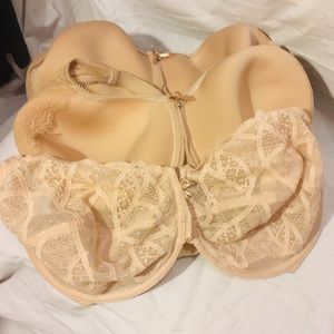 Lot of 3 38 H Wacoal Bras Beige Like New